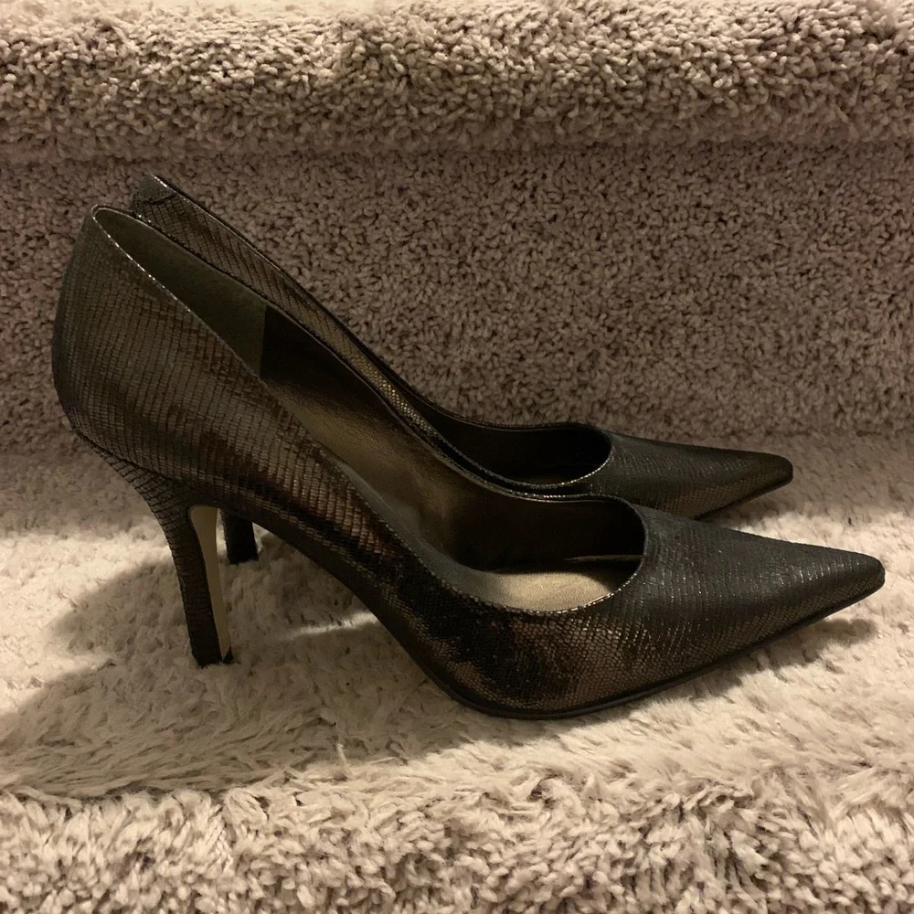 Nine West - Metallic Heels - Picture 2 of 6